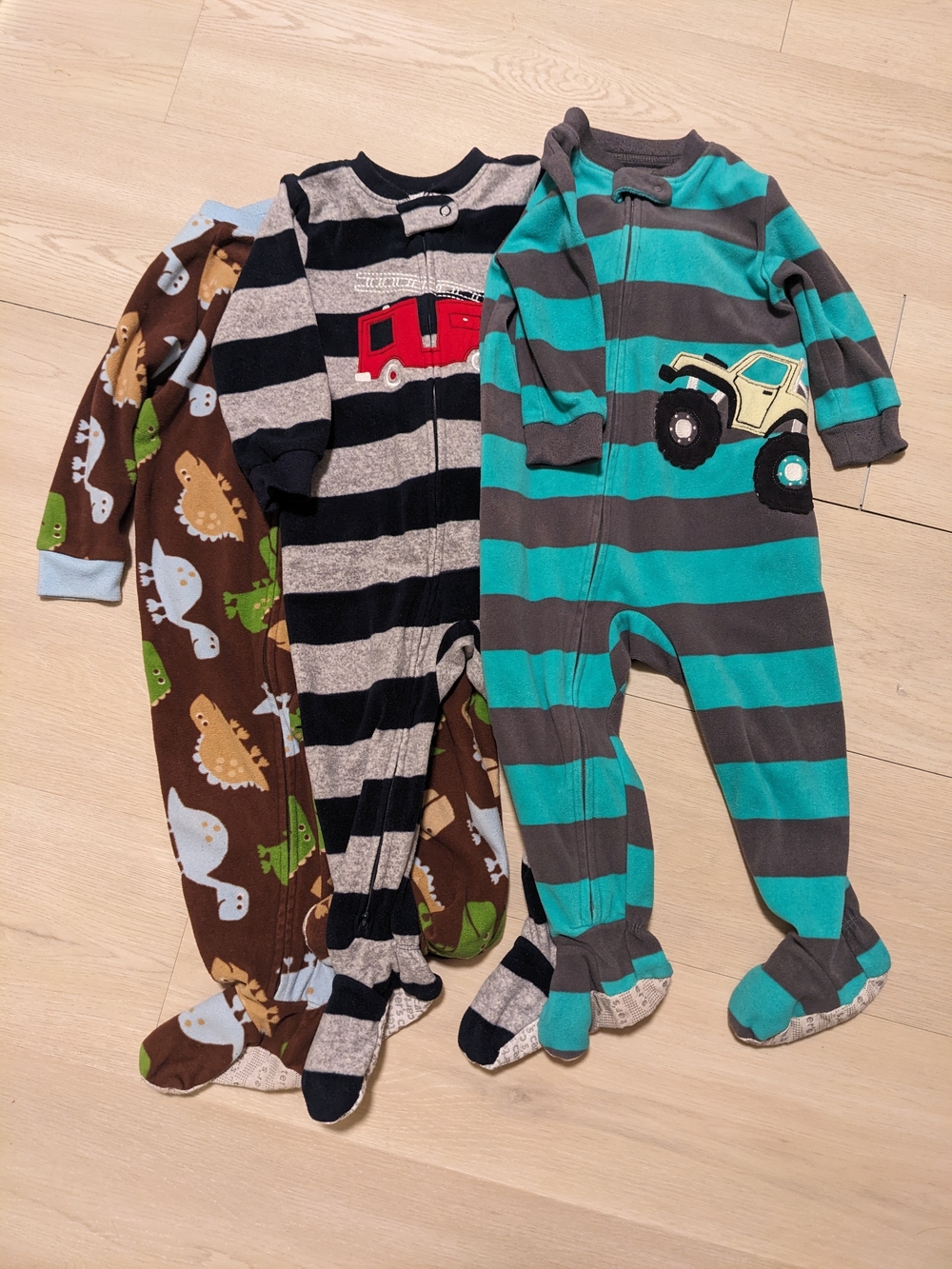 Fleece Footed Pajamas 3 Of Them